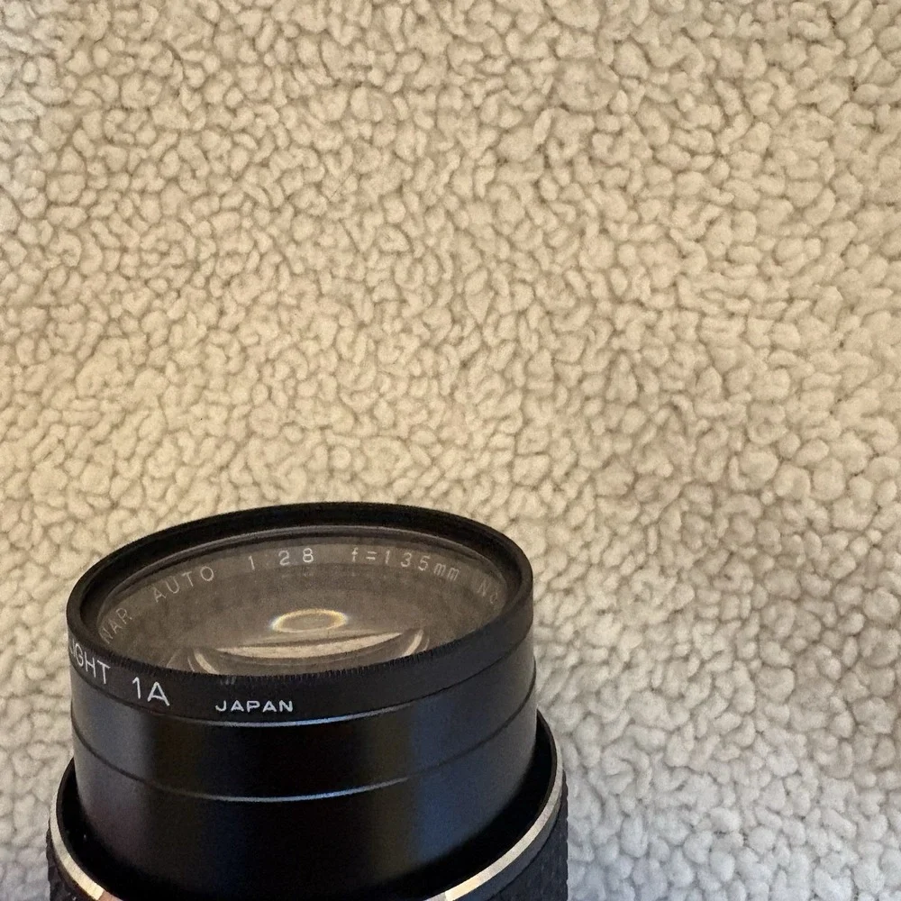VTG Super Albinar 135mm f/2.8 Auto Telephoto- Coated -Lens Canon - Korea w/ Case